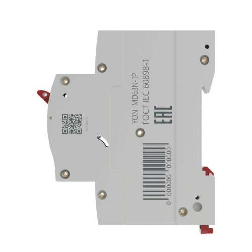 Выключатель автоматический модульный 1п C 25А 6кА MD63N YON MD63N-1PC25 фото 3