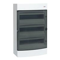 Щит распределительный навесной Unix 3х18мод. IP41 прозр. дверь PROxima EKF ux-3x18-n