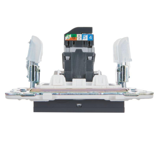 Розетка компьютерная RJ45 кат.5E SKANDY SK-K01T титан IEK SK-K10-1-K48 фото 3