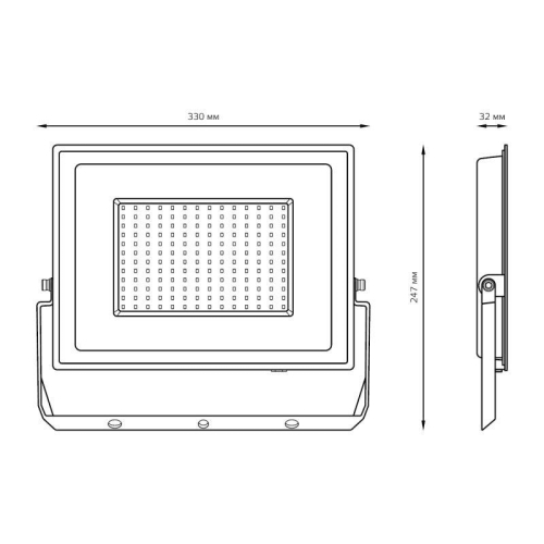 Прожектор светодиодный Elementary 150Вт IP65 6500К 12750лм PROMO G3 черн. GAUSS 613100150P фото 6