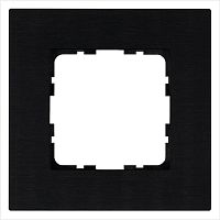 Рамка 1-м G-Metal метал. алюм. черн. Black Jasmart G1001AB