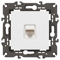Розетка компьютерная 1-м Elegance 14-3107-01 RJ45 IP20 механизм бел. Эра Б0034302