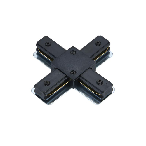 Коннектор X-образный XRB-BL для шинопровода RB черн. IN HOME 4690612060668 Коннектор X-образный XRB-BL для шинопровода RB черн. IN HOME 4690612060668