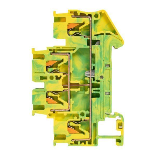 Колодка клеммная пружинная двухуровневая 2.5 Push-in земля EKF PIT-2.5-double-pe фото 7