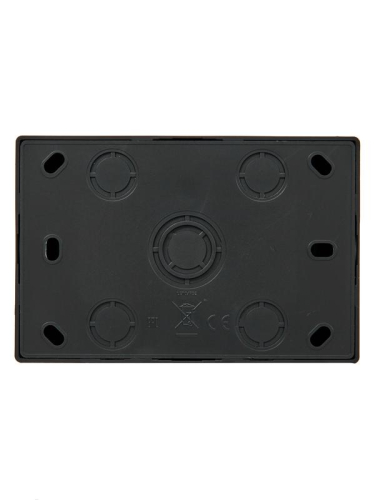 Розетка 2-м ОП LETO с заземл. закрытый корпус ПБТ черн. бархат LEZARD 752-4200-127B фото 4