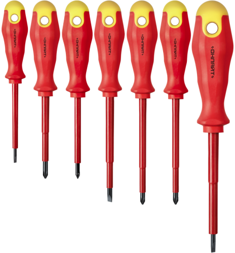 Набор отверток диэлектрических 90 356 OHT-Оtd01-H7 (7 предметов) ОНЛАЙТ 90356 Набор отверток диэлектрических 90 356 OHT-Оtd01-H7 (7 предметов) ОНЛАЙТ 90356