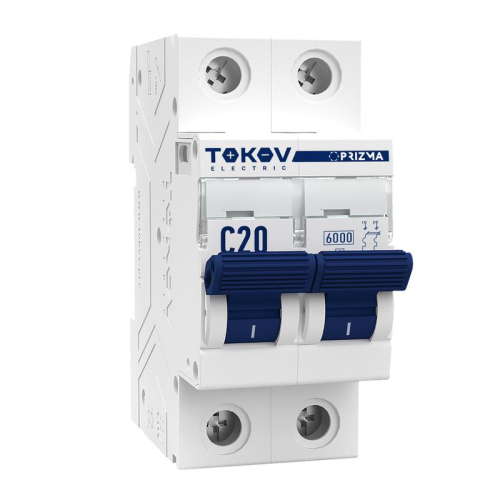Выключатель автоматический модульный 2п C 20А 6кА PRIZMA TOKOV ELECTRIC TKE-PZ60-MCBI-2-20-C Выключатель автоматический модульный 2п C 20А 6кА PRIZMA TOKOV ELECTRIC TKE-PZ60-MCBI-2-20-C