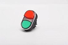 Головка для кнопки сдвоенной выступающей красн./зел. EMAS BDK21KY