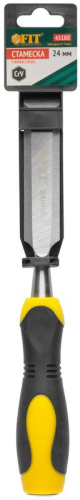 Стамеска профи CrV двухцветная прорезиненная ручка 24мм FIT 43180 фото 2