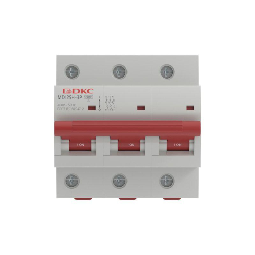 Выключатель автоматический модульный max типа MD125H 10кА 3п D 100А YON MD125H-3PD100 фото 2