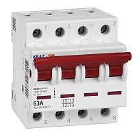 Выключатель нагрузки модульный 4п 63А OptiDin BM63PL-463-УХЛ3 (ВМ63PL) КЭАЗ 328176