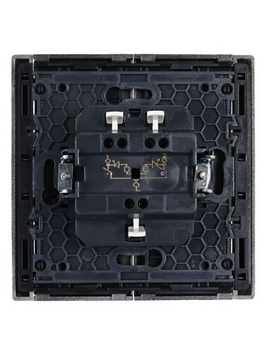 Выключатель 2-кл. СП FORTE&PIANO 10А FP506 с индикацией сталь IEK FP-V20-1-10-1-K46 фото 5