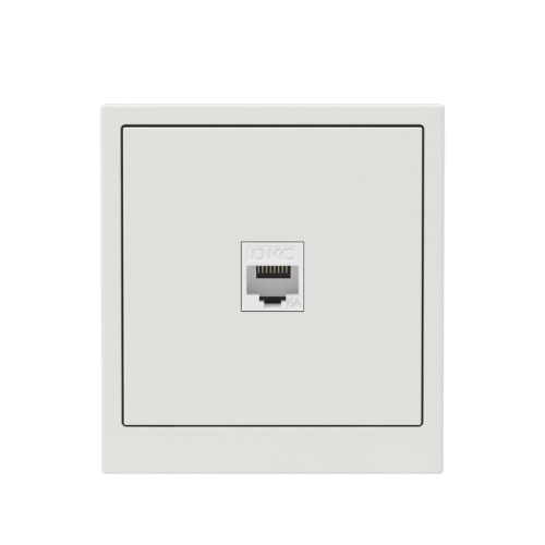 Розетка компьютерная 1-м KANT RJ45 кат.6A без шторки бел. песок DKC 7010673 фото 4 Розетка компьютерная 1-м KANT RJ45 кат.6A без шторки бел. песок DKC 7010673 фото 4