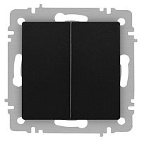 Переключатель Accent 6-107-05 двойн. 10А-250В IP20 СУ AL/CU антрацит Intro Б0063564