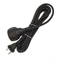 Удлинитель-шнур 1х5м без заземл. 10А IP20 ПВС 2х1 черн. DOMTOK 2340