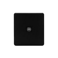 Розетка телевизионная TV СП ROUND MIELE оникс Kranz KR-78-0723-3