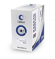 Кабель витая пара UTP (U/UTP) кат. 6 4 пары 23 AWG ОЖ LSZH нг(А)-HF UTP-4P-Cat.6-SOLID-LSZH-WH бел. (уп.305м) Cabeus 11871c