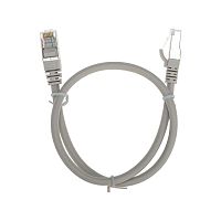Патч-корд F/UTP кат.6 RJ45-RJ45 26AWG LSZH 0.5м сер. Rexant 02-0210-05