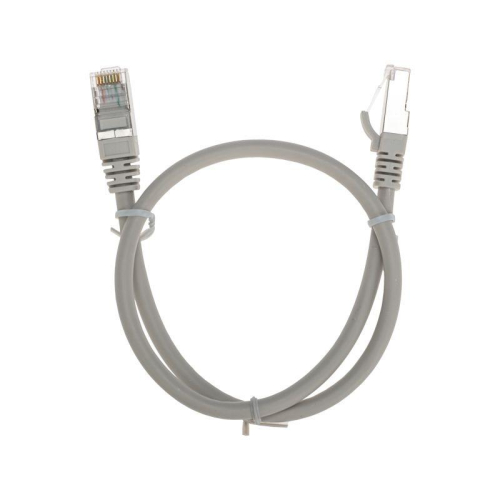 Патч-корд F/UTP кат.6 RJ45-RJ45 26AWG LSZH 0.5м сер. Rexant 02-0210-05