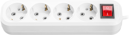 Удлинитель 4х3м с заземл. 16А IP20 90 809 OPE-S-04-300-ESC-3x1 с кнопкой бел. ОНЛАЙТ 90809 фото 4