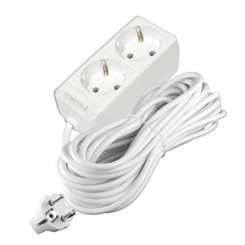 Удлинитель 2х10м с заземл. 16А IP20 3.5кВт ПВС 3х1 бел. DOMTOK 2385 фото 3 Удлинитель 2х10м с заземл. 16А IP20 3.5кВт ПВС 3х1 бел. DOMTOK 2385 фото 3