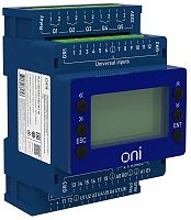 Модуль ЦПУ ПЛК 150 18 UI 6 UIO 2 UO 7 DO 24В DC с экраном ONI PLC-150-CPU-18U15U-1D