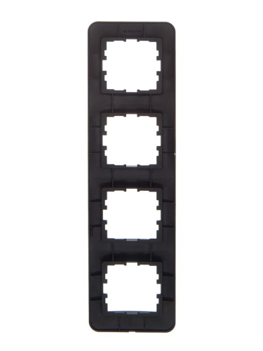 Рамка 4-м ASTI вертикал. черн. бархат LEZARD 7081-4200-154 фото 2