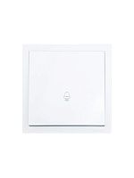 Кнопка звонка СП ZIMA IP20 безвинт. зажим бел. LEZARD 704-0288-103QC