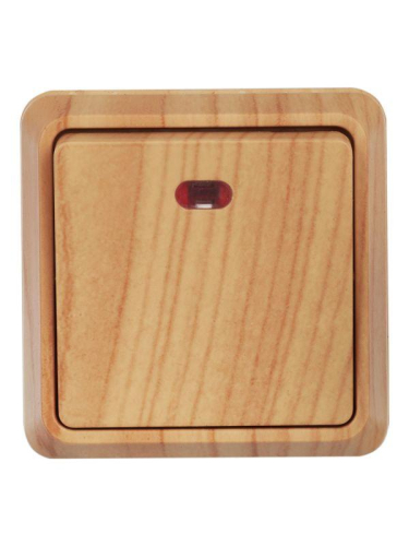 Выключатель 1-кл. ОП Октава 10А IP20 ВС20-1-1-ОС с индикацией сосна GENERICA EVO11-K03-10-DC фото 2 Выключатель 1-кл. ОП Октава 10А IP20 ВС20-1-1-ОС с индикацией сосна GENERICA EVO11-K03-10-DC фото 2