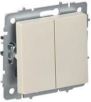 Выключатель перекрестный 2-кл. СП BRITE ВС10-2-3-БрКр 10А механизм беж. IEK BR-V23-0-10-K10