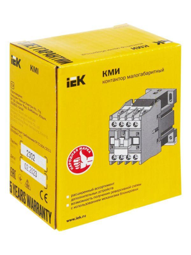 Контактор КМИ-11210 12А 230В/АС3 1НО KARAT IEK KKM11-012-230-10 фото 4