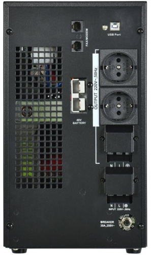 Источник бесперебойного питания ELECTRA LT 5кВА/4кВт 48VDC без АКБ USB Schuko ITK ELT-5000VA-1-L-S фото 4