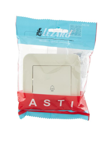 Кнопка звонка 1-кл.СП ASTI 10А IP20 в сборе крем. LEZARD 7081-0303-103 фото 3 Кнопка звонка 1-кл.СП ASTI 10А IP20 в сборе крем. LEZARD 7081-0303-103 фото 3