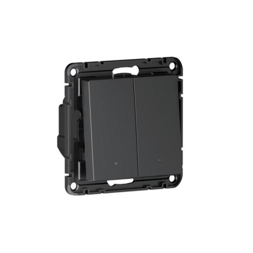 Выключатель 2-кл. AtlasDesign Smart 10А (сх. 5) L+N с подсветкой Zigbee механизм карбон SE ATN001053Z фото 8