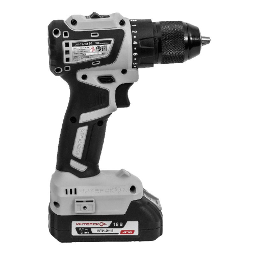 Дрель-шуруповерт аккумуляторная бесщеточн. ДА-13/18В 50 Li-ion АПИ (кейс 2 аккум. 2А.ч ЗУ) ИНТЕРСКОЛ 776.2.2.70 фото 3