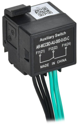 Контакт дополнительный левый MCCB типоразмер A; D 2НО 2НЗ ARMAT IEK AR-MCCBD-AU-000-0-03-C Контакт дополнительный левый MCCB типоразмер A; D 2НО 2НЗ ARMAT IEK AR-MCCBD-AU-000-0-03-C