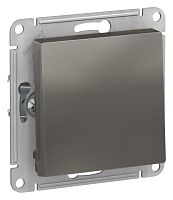 Выключатель 1-кл. AtlasDesign 2-п. 10А мех. сталь SE ATN000921