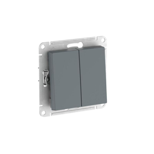 Переключатель 2-кл. AtlasDesign (сх. 6/2) 10AX быстрозажим. клем. механизм грифель SE ATN000765S