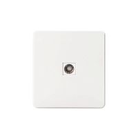 Розетка телевизионная TV СП ROUND MIELE перламутр Kranz KR-78-0723-1