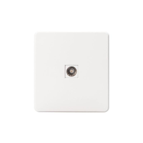 Розетка телевизионная TV СП ROUND MIELE перламутр Kranz KR-78-0723-1