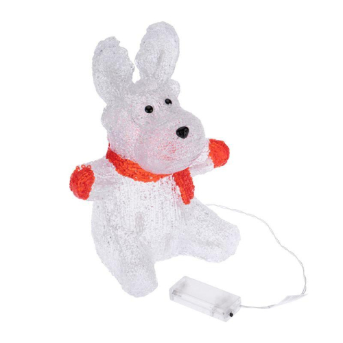 Фигура светодиодная акриловая "Олененок в шарфе" 20х17х30см 24LED 1Вт IP20 элементы питания 2хAA (не в компл.) Neon-Night 513-314 фото 4