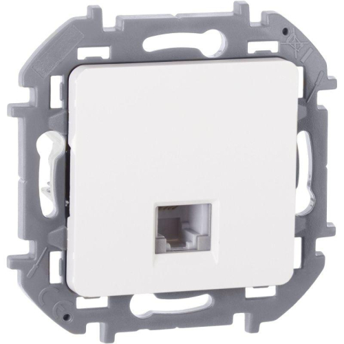 Розетка телефонная Inspiria RJ11 механизм бел. IEK 673820