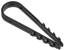 Дюбель-хомут 11х18мм для круглого кабеля нейлон черн. (уп.100шт) GENERICA UDH13-11-18-100-K02-G