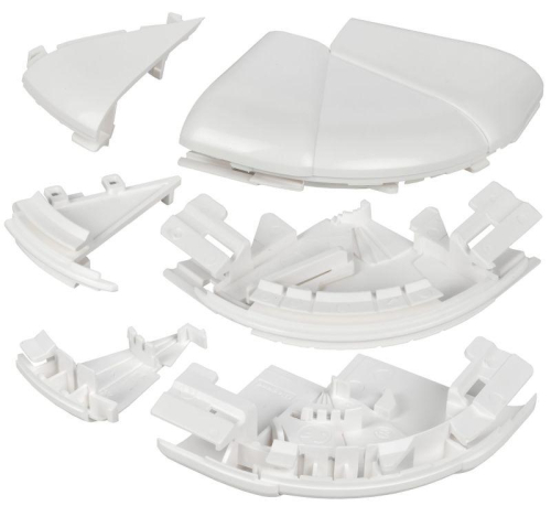 Угол для кабель-канала внешн. изменяемый 60-120град. для DLP 150х50 бел. ИЭК Leg 010635 Угол для кабель-канала внешн. изменяемый 60-120град. для DLP 150х50 бел. ИЭК Leg 010635