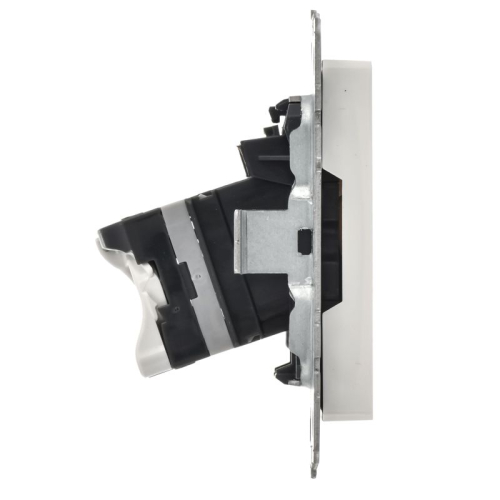 Розетка компьютерная Brite RJ45 кат.5E РК10-БрБ механизм бел. IEK BR-K10-1-K01-PRO фото 4