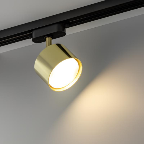 Светильник трековый ARTLINE поворотный 85х85х55мм GX53 230В алюм. 4кв.м зол. Ritter 59860 6 фото 2