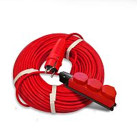 Удлинитель 3х50м с заземл. 16А IP44 3.5кВт КГ 3х1.5 с защ. крышкой АРКТИК морозостойкий DOMTOK 2603 Удлинитель 3х50м с заземл. 16А IP44 3.5кВт КГ 3х1.5 с защ. крышкой АРКТИК морозостойкий DOMTOK 2603