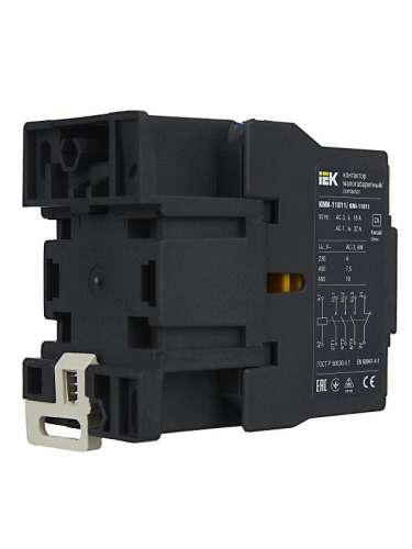 Контактор КМИ-11811 18А 230В/АС3 1НЗ KARAT IEK KKM11-018-230-01 фото 4