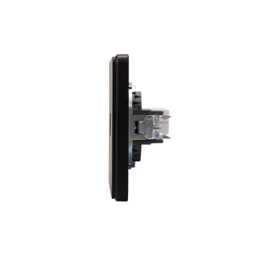 Розетка компьютерная СП ROUND MIELE RJ45 кат.6 оникс Kranz KR-78-0724-3 фото 2