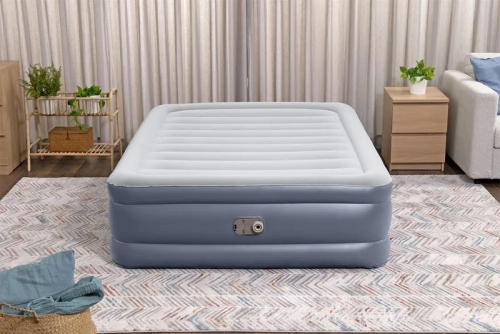 Кровать надувная 152х203х51см+встр. насос 220В (6713I) Bestway 6941607326428 фото 4